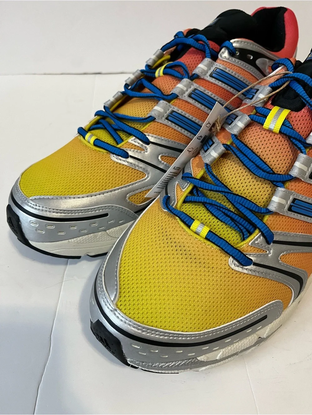 Adidas ADISTAR CONTROL 5 sneakers blue yellow silver running shoe men’s size 16